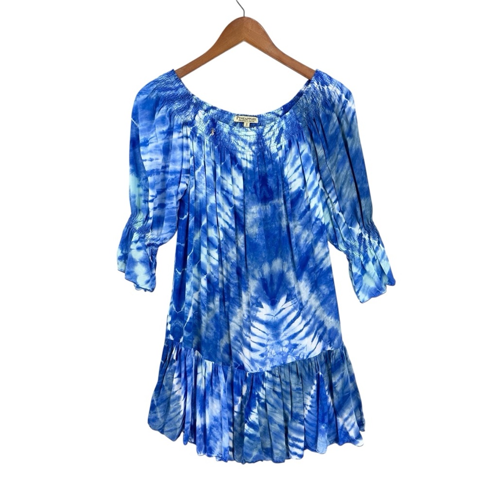 PINEAPPLES Hawaii Dress Coverup Sundress Tie Dye